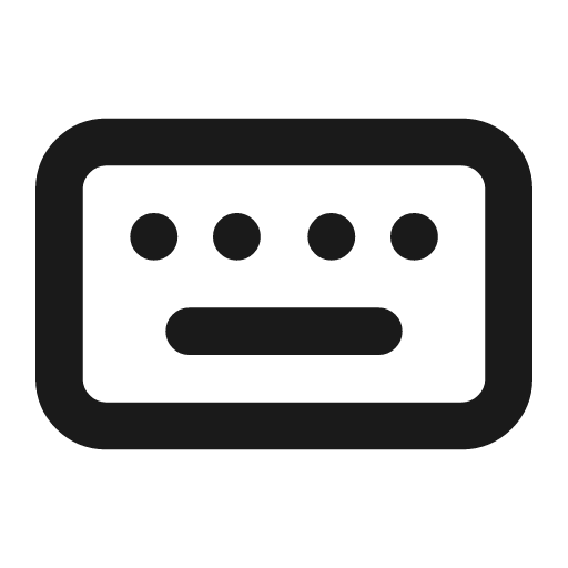 Keyboard icon, line style, from Drawico Icons