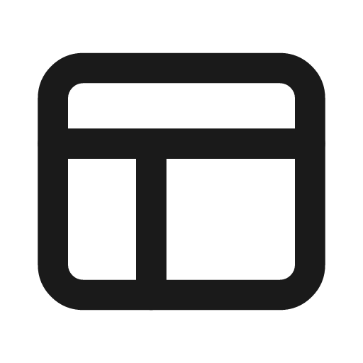 Layout icon, line style, from Drawico Icons