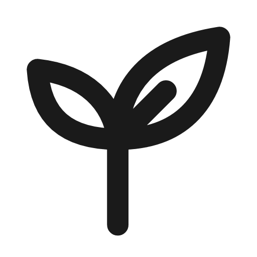 Leaves icon, line style, from Drawico Icons