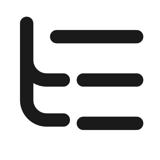 List tree icon, line style, from Drawico Icons