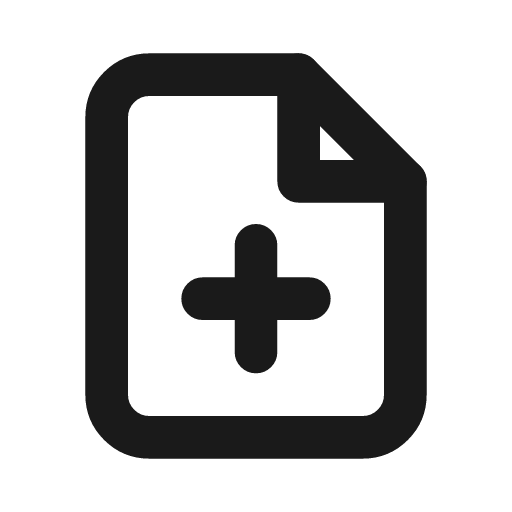 Medical file icon, line style, from Drawico Icons