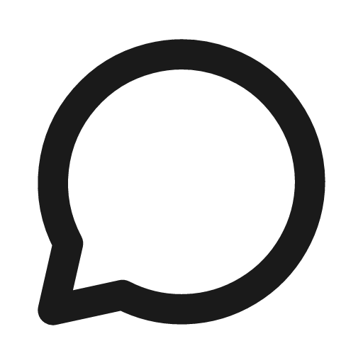 Message circle icon, line style, from Drawico Icons