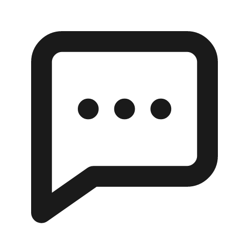 Message dots icon, line style, from Drawico Icons