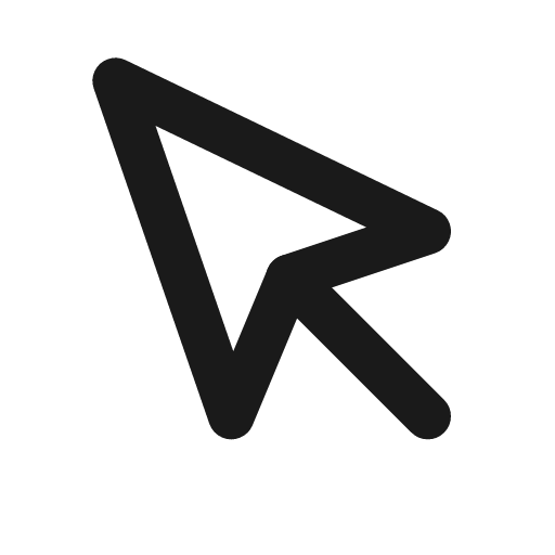 Mouse pointer icon, line style, from Drawico Icons