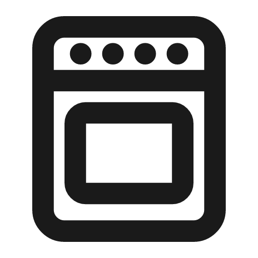 Oven icon, line style, from Drawico Icons