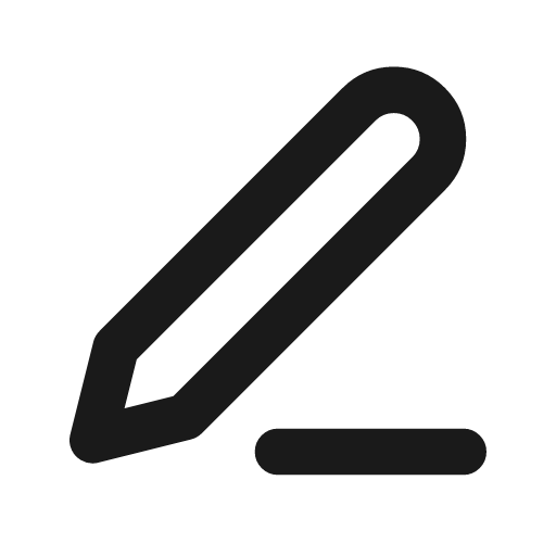 Pen icon, line style, from Drawico Icons