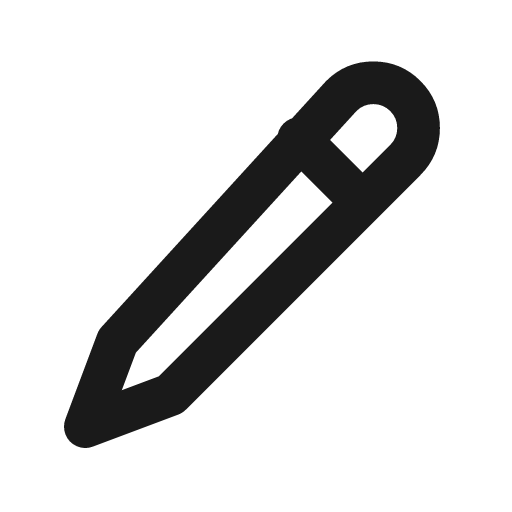 Pencil icon, line style, from Drawico Icons