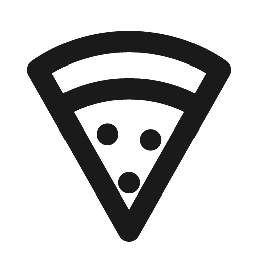 Pizza icon, line style, from Drawico Icons
