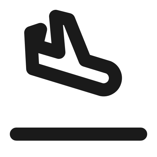 Plane landing icon, line style, from Drawico Icons