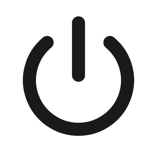Power icon, line style, from Drawico Icons