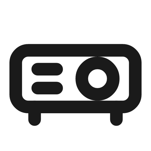 Projector icon, line style, from Drawico Icons