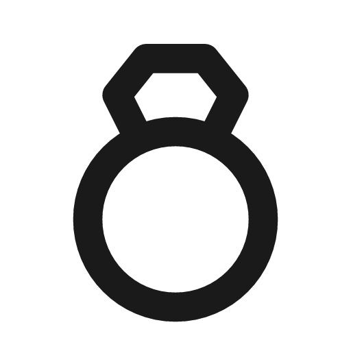 Ring icon, line style, from Drawico Icons