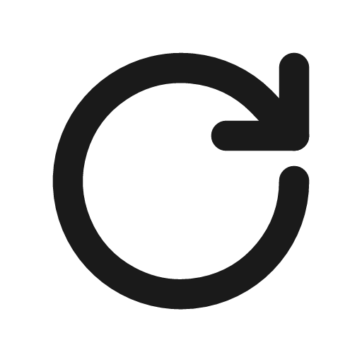 Rotate cw icon, line style, from Drawico Icons