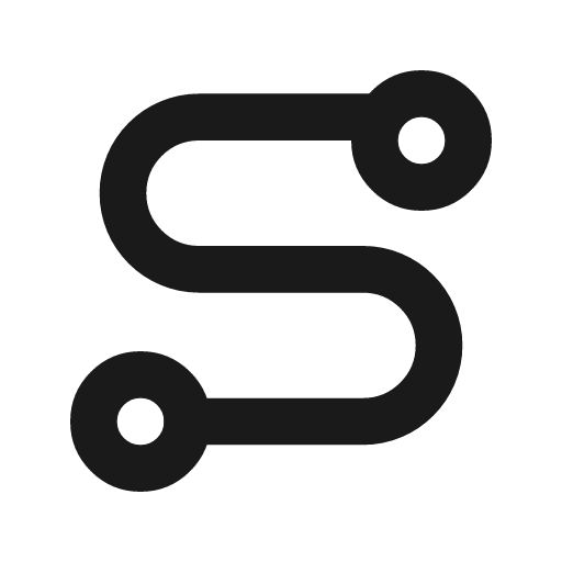 Route icon, line style, from Drawico Icons