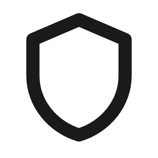Shield icon, line style, from Drawico Icons