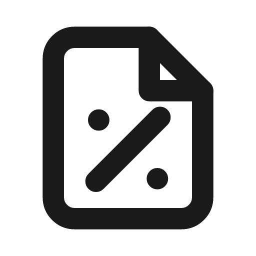 Tax icon, line style, from Drawico Icons