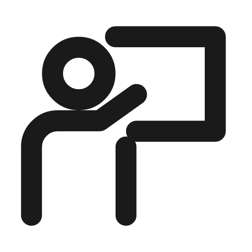 Teacher icon, line style, from Drawico Icons