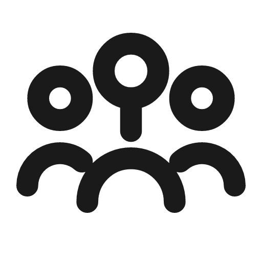 Team icon, line style, from Drawico Icons