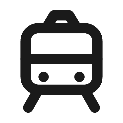 Tram icon, line style, from Drawico Icons