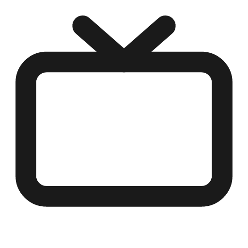 Tv icon, line style, from Drawico Icons