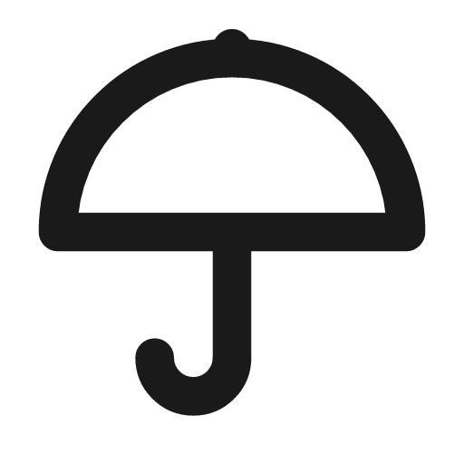 Umbrella icon, line style, from Drawico Icons