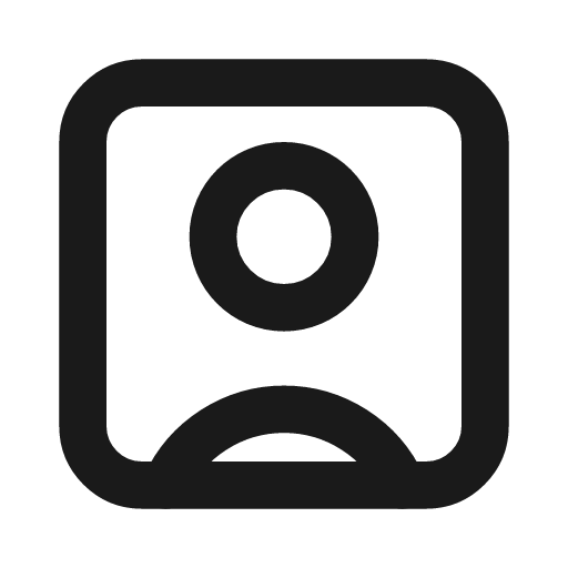 User square icon, line style, from Drawico Icons