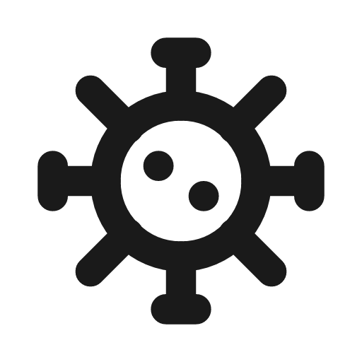 Virus icon, line style, from Drawico Icons