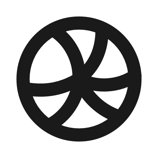 Volleyball icon, line style, from Drawico Icons