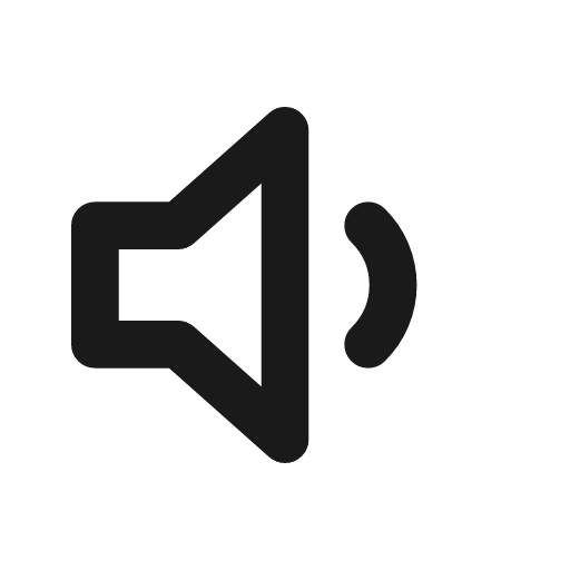 Volume 1 icon, line style, from Drawico Icons