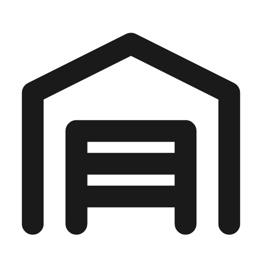Warehouse icon, line style, from Drawico Icons