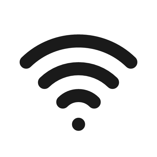 Wifi icon, line style, from Drawico Icons