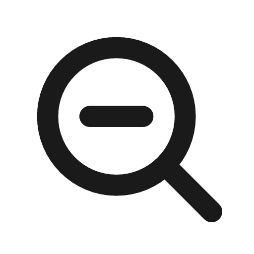 Zoom out icon, line style, from Drawico Icons
