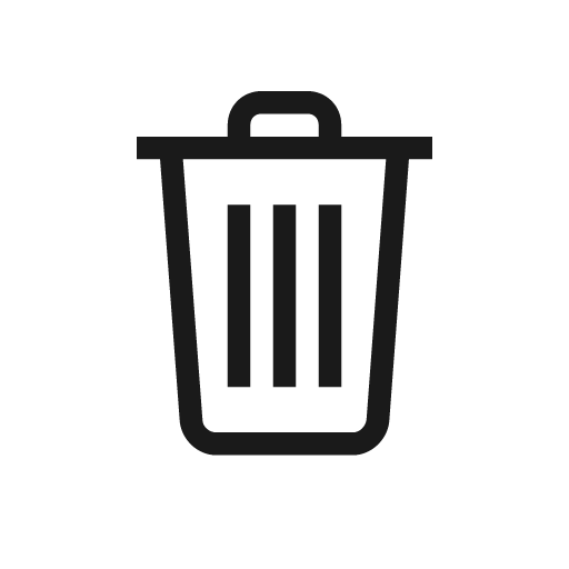 Trash icon, solid style, from Evil Icons