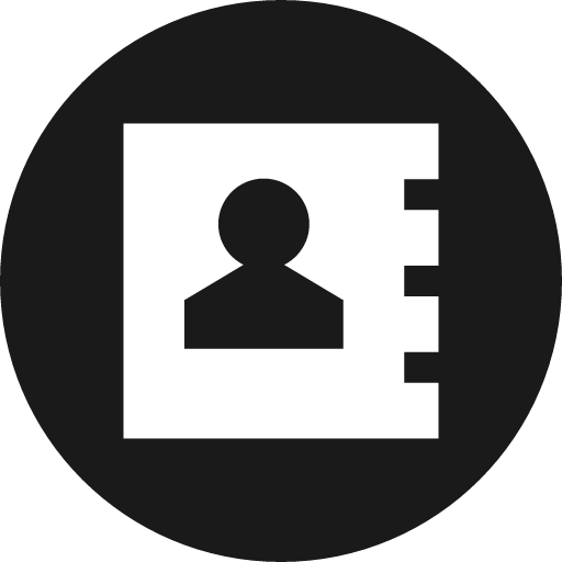 Address book alt icon, solid style, from Elusive Icons