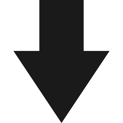 Arrow down icon, solid style, from Elusive Icons