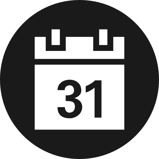 Calendar sign icon, solid style, from Elusive Icons
