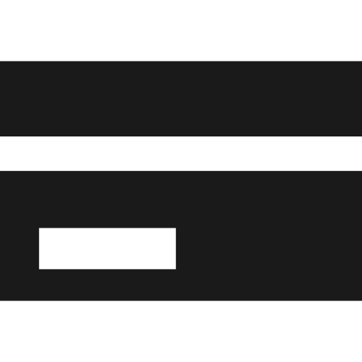 Credit card icon, solid style, from Elusive Icons