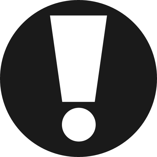 Exclamation sign icon, solid style, from Elusive Icons