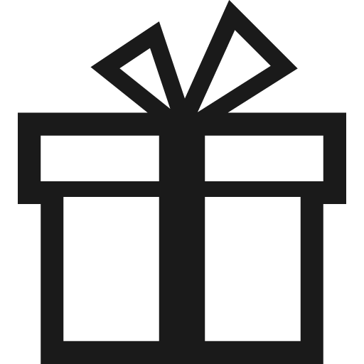 Gift icon, solid style, from Elusive Icons