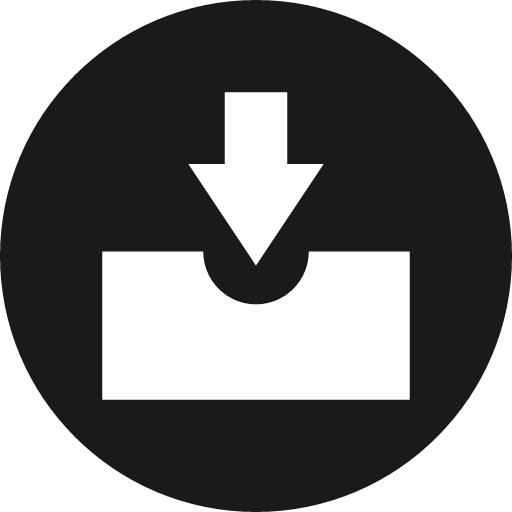 Inbox alt icon, solid style, from Elusive Icons