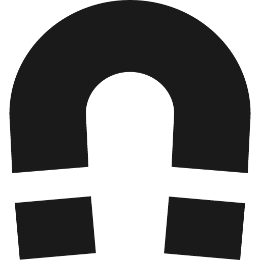 Magnet icon, solid style, from Elusive Icons