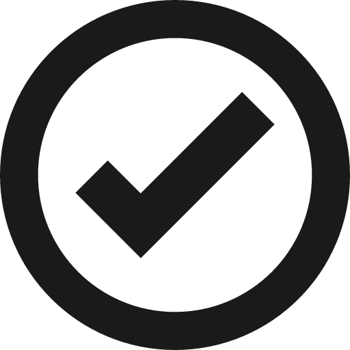 Ok circle icon, solid style, from Elusive Icons