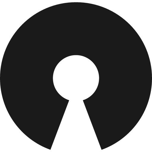 Opensource icon, solid style, from Elusive Icons