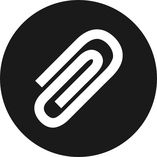 Paper clip alt icon, solid style, from Elusive Icons