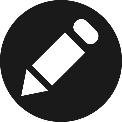 Pencil alt icon, solid style, from Elusive Icons