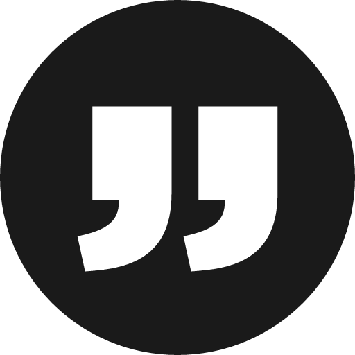 Quote right alt icon, solid style, from Elusive Icons