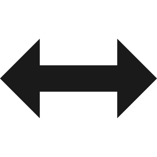 Resize horizontal icon, solid style, from Elusive Icons