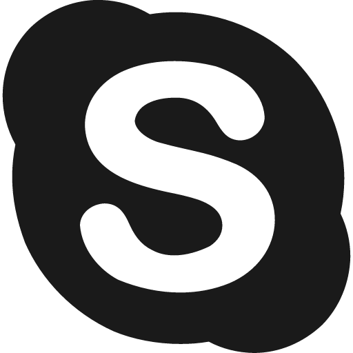 Skype icon, solid style, from Elusive Icons