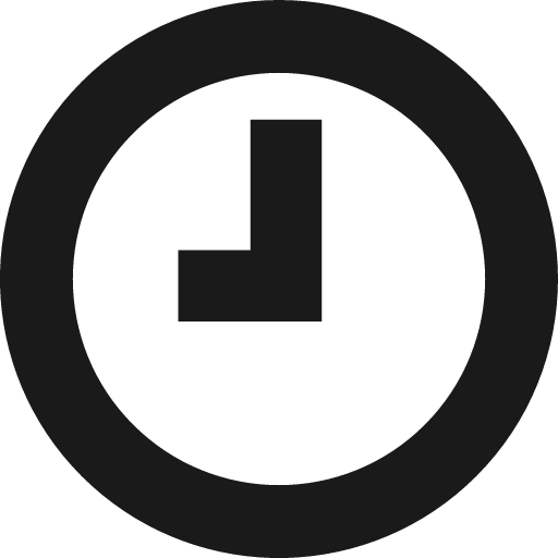 Time icon, solid style, from Elusive Icons