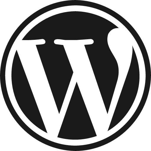 Wordpress icon, solid style, from Elusive Icons